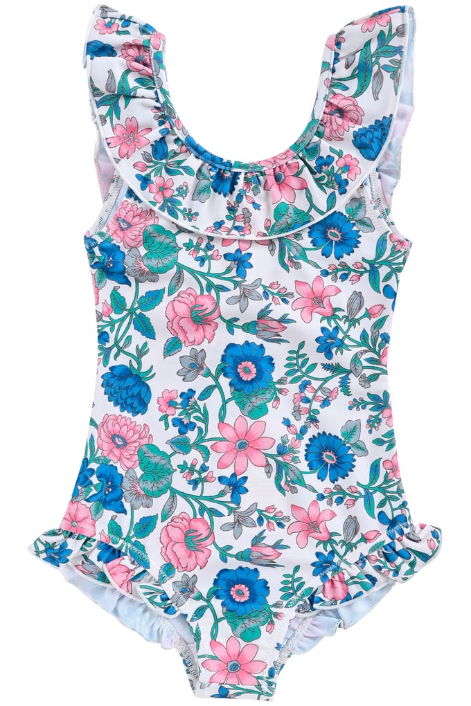 Louise Misha Bathing Suit Andrea Blue Summer Meadow Größe: 6M | Bademode Outlet | kids | Blau