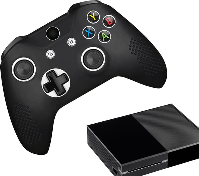 Gadgetpoint - Hoesjes & Skins voor Xbox One - Performance Gaming Case - Soft Grip Covers - Anti-Slip Controller Accessoires - Zwart