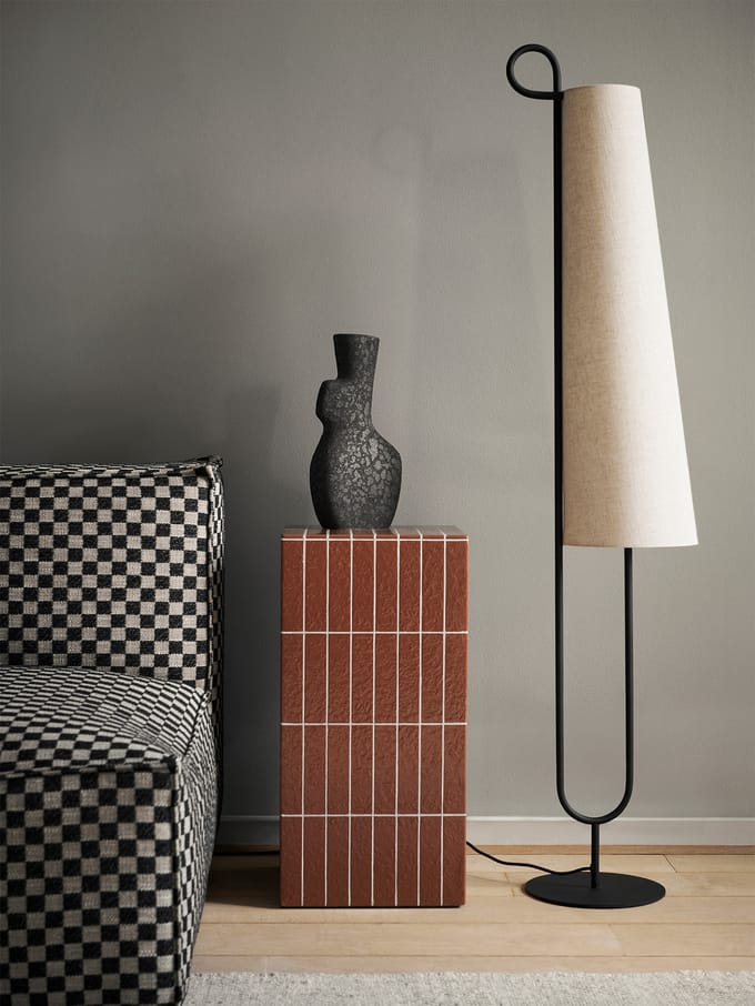 Ferm Living - Zuil bijzettafel - bruin