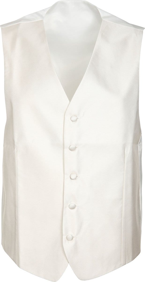 Suitable Trouwgilet V-Design Off-White - Maat 54 - Heren