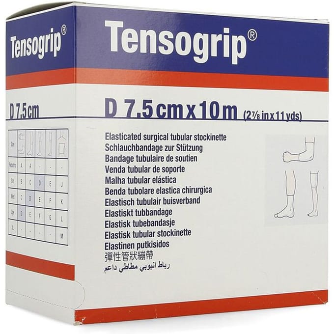 Tensogrip Elastisch Drukverband D 7,5cmx10m 1 Verband(en)