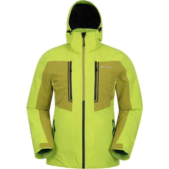 Mountain Warehouse Heren Phase Extreme Waterdichte Ski jas (Groen)