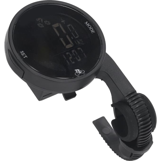 Fietscomputer Snelheid Stap Frequentie Sensor LED Achtergrondverlichting Groot Scherm Draadloze Fietssnelheidsmeter black