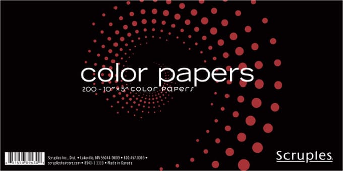 Scruples Hair Color Papers