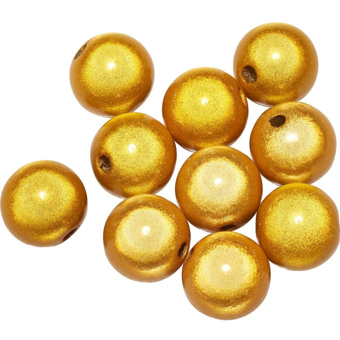 Miracle Beads, 10 mm - Geel