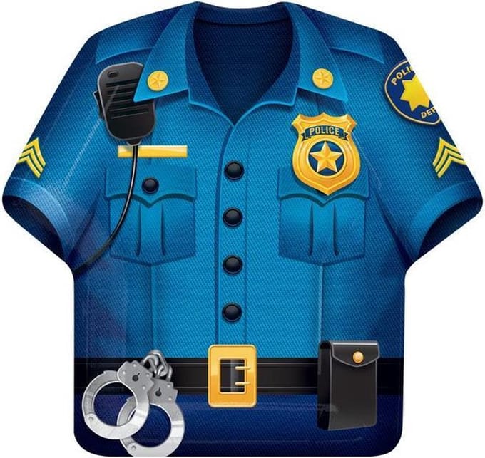 Bordjes Shape police party (˜23cm, 8st)