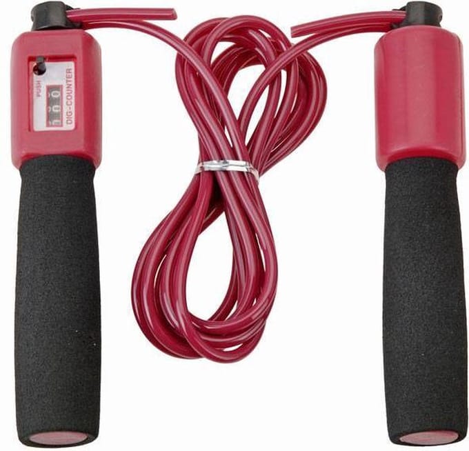 XQ Max Springtouw met teller Fuchsia