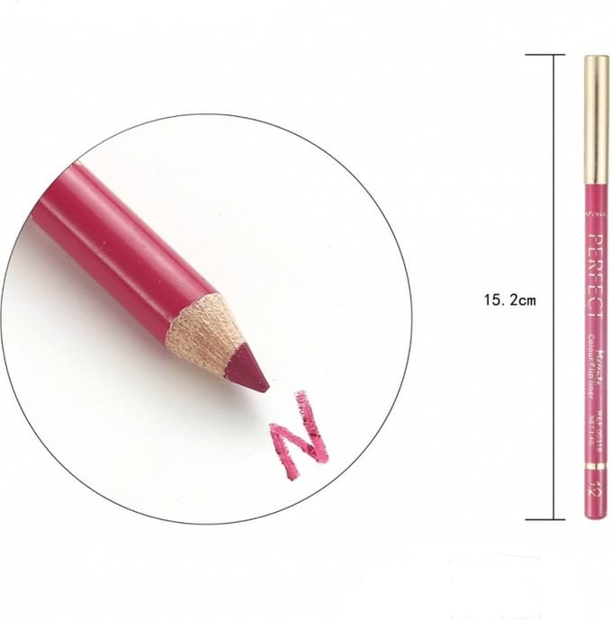 Wynie - PERFECT Lippotlood/Lip Liner - Donker Roze/Magenta - Nummer 12 - 1 stuks
