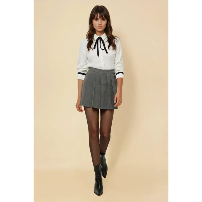 geplooide mini-rok
