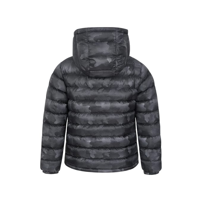 Mountain Warehouse Gewatteerd kinder/kinder Camouflagejack voor seizoenen (Zwart)