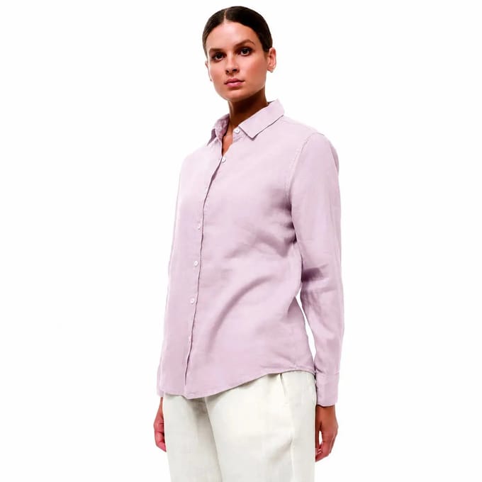 Damenlinnen lange mouwen blouse Haris Cotton Essentials