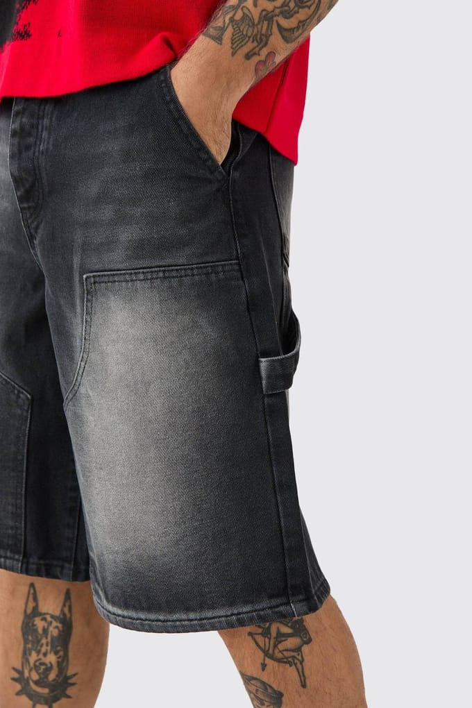 Carpenter Denim Jorts | Washed Black | Size 44