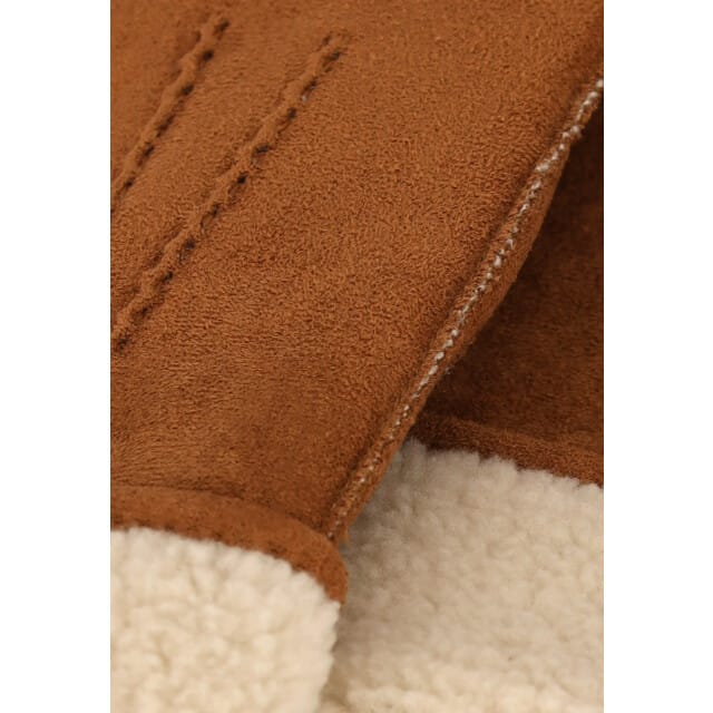 Sarlini Dames suèdine handschoenen cognac