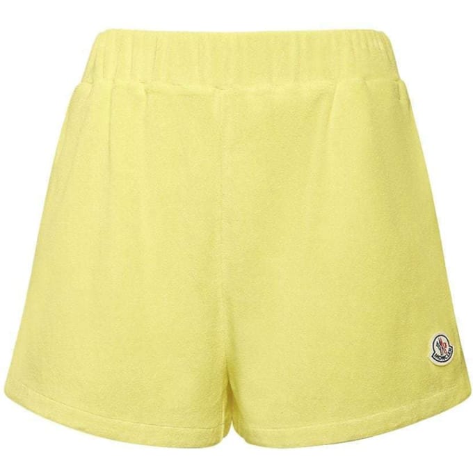 Badstof shorts met logopatch