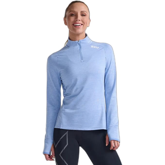 Damestrui met lange mouwen en 1/4 rits 2XU Ignition