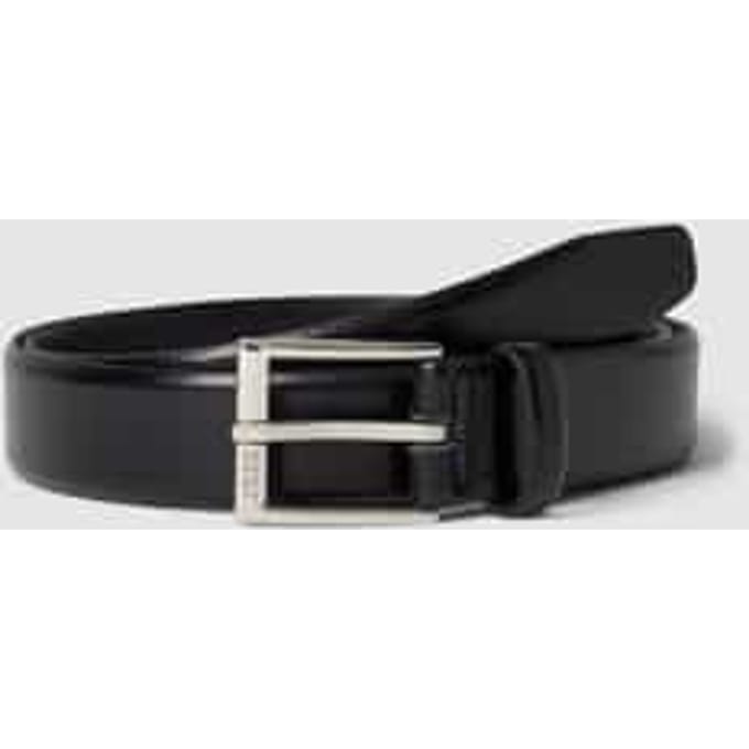 BOSS Leren Riem Elloy-Pc Sz30 Belt W100 Black Zwart