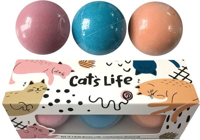 Cadeauset bad bruisballen katten - cats life