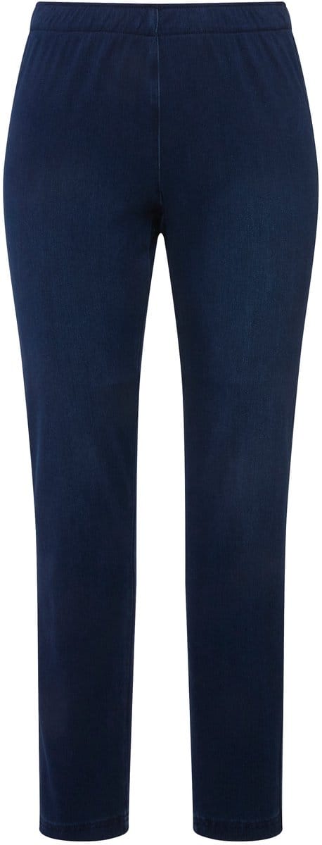 Ulla Popken - Dames - Jegging Sienna stretch jersey - Donkerblauw - Maat 56