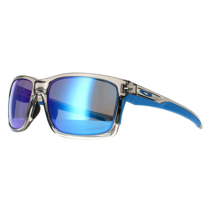 Oakley Rectangle Heren Grijs Inkt Sapphire Prizm Zonnebril