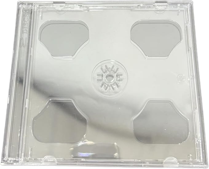 Dubbele CD Jewel Cases (100 stuks) - 10.4mm Dikte met Transparante Tray