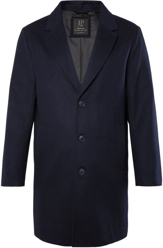 JP 1880 - Heren - Jas wolmix reverskraag - Navy blauw - Maat XL