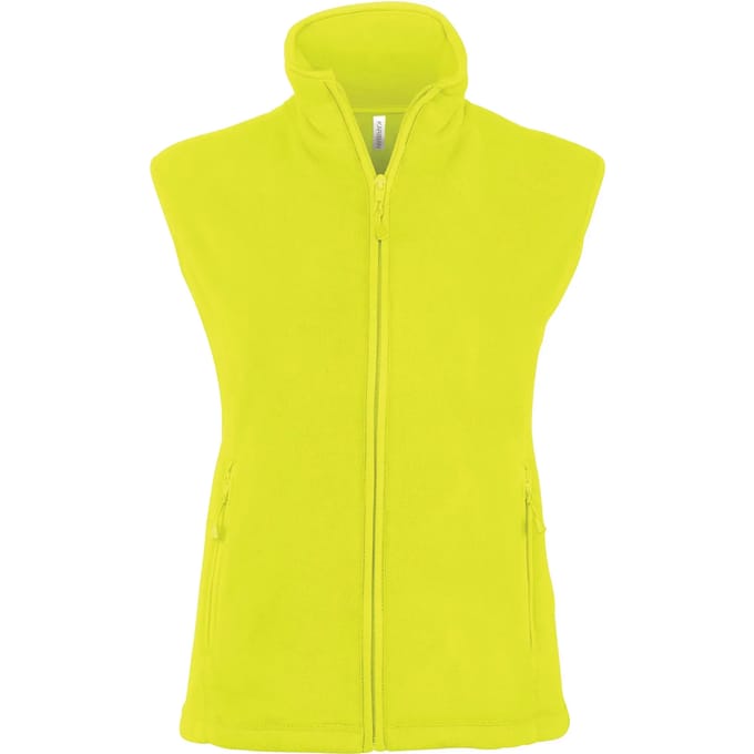 Kariban Bodywarmer van microfleece dames K906 - Fluorescent Yellow - XL