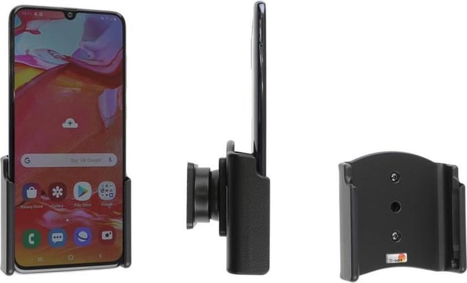 Brodit houder geschikt voor Samsung Galaxy A70 Passieve houder met swivelmount