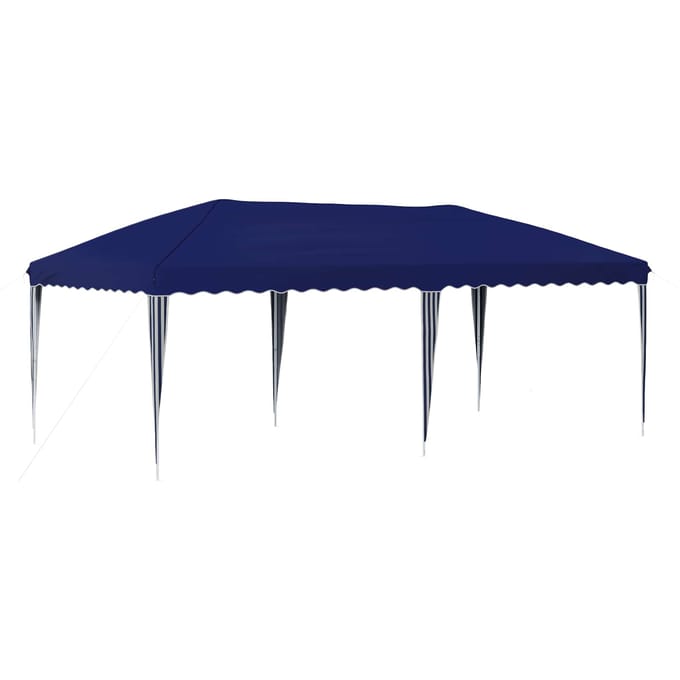 vidaXL - Pop-up - Feesttent - 575 - x - 290 - x - 245 - cm - Blauw