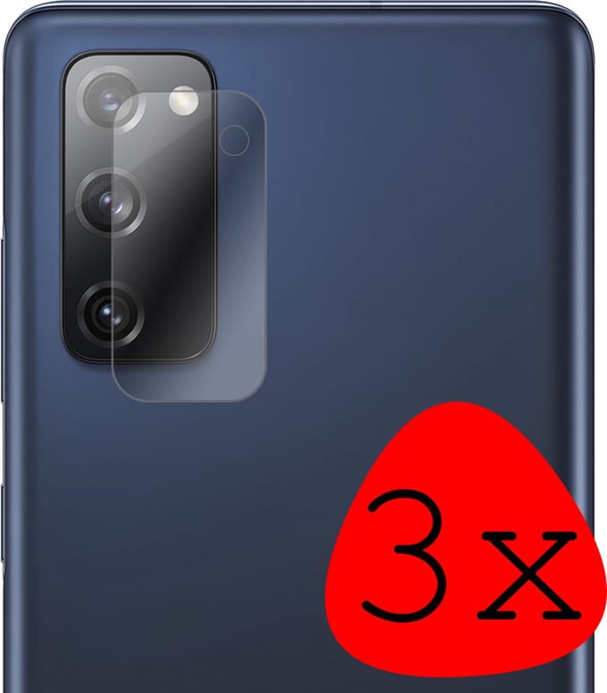 Camera Lens Protector - 3 Stuks Geschikt voor Samsung Galaxy S20 FE - Camera Screenprotector Beschermglas - Gehard Glas - Tempered Glass - Screen Protector