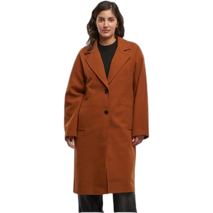 Urban Classics - Oversized Long Jas - M - Bruin