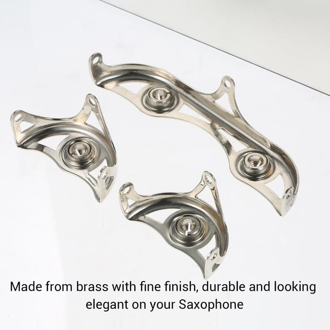 Protège-clés en laiton pour Saxophone Alto, Kits de protection pour réparation de clés avec feutre, 3 pièces/ensemble or