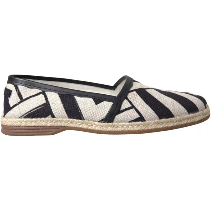 Geometrische Canvas Espadrilles