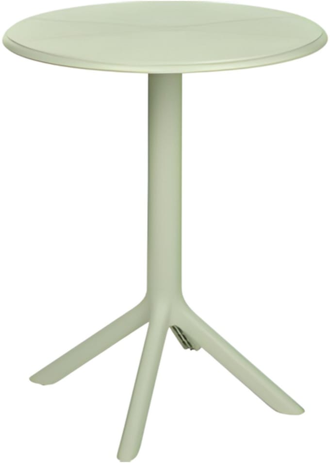 Ambiance Tuintafel - D60 x 75 cm - mintgroen - rond - polypropyleen - bistrotafel - tuinmeubels