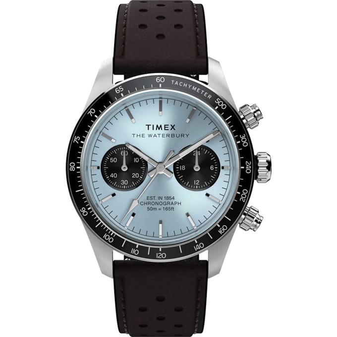 Timex Waterbury Heritage TW2Y70600 Horloge - Leer - Bruin - Ø 39 mm