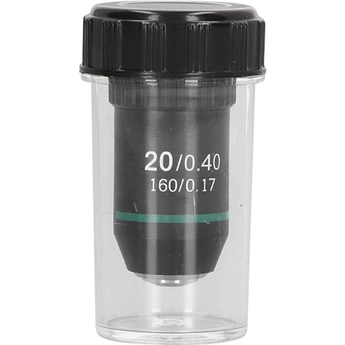 Achromatische Objectief Messing Verchroomd 20X Microscoop Objectief Lens Interface 20,2 mm