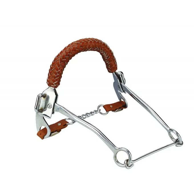 Paardenbitten Feeling Muserolle en cuir tressé