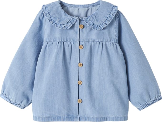 Vertbaudet Babyblouse van lichte denim