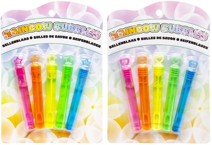 Duckiez 5X Regenboogbubbles Op Kaart - 1 stuk