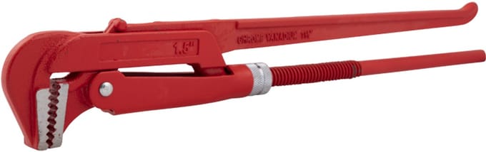 Pijptang 1.5" rood 90 graden - TOPGEAR