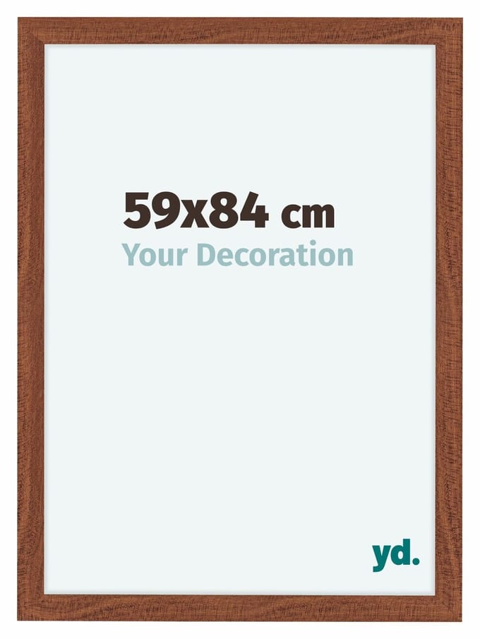 Your Decoration - Fotolijst 59x84 cm - MDF - Walnoot - Como