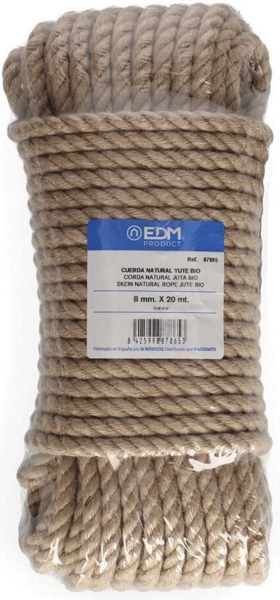 Gevlochten streng EDM 20 m Jute