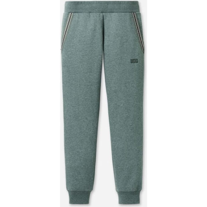 UGG® Tasman Jogger for Men in Green Stone Heather, Size Medium, Cotton Blend/Recycled Materials/Polyester