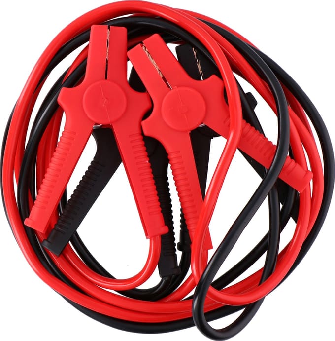 Dunlop Set Startkabels - 2 Stuks - 25mm2 - 3.5 Meter - 12V/ 24V - 350 A - Geïsoleerde Klemmen