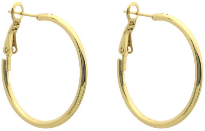 Dames Oorbellen - Goud - Roestvrijstaal (RVS) - Tijdloos Design - 30mm