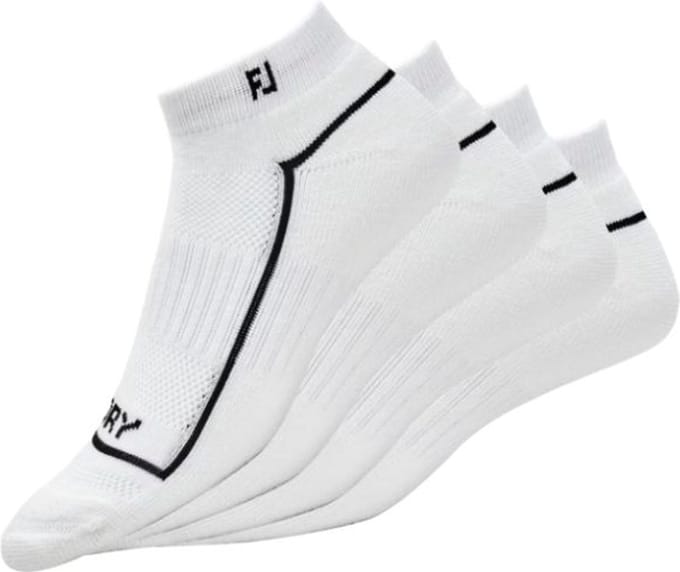 Footjoy ProDry Sportlet Dames Golfsokken Wit 36.5-40.5 2 Paar