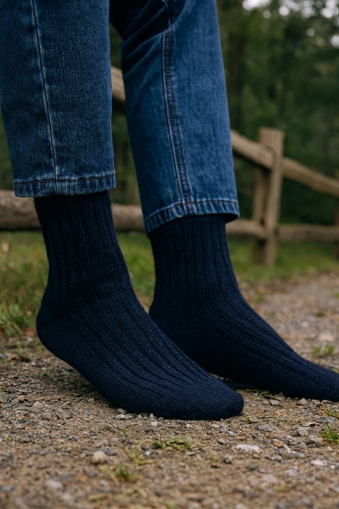 Apollo Noorse Wollen Sokken 6 Paar Blue Edition Maat 43/46