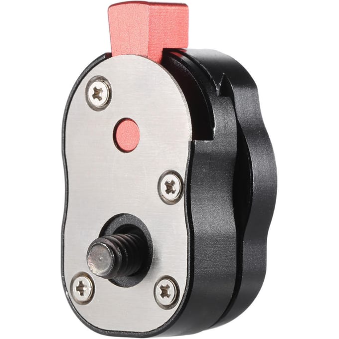 Mini Quick Release Plaat voor LCD Monitor Magic Arm LED-licht Camera Camcorder Rig black