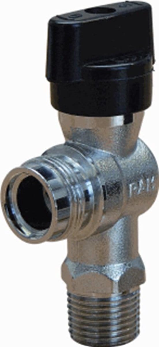 Raminex gaskraan M24 x 1/2 haaks chroom