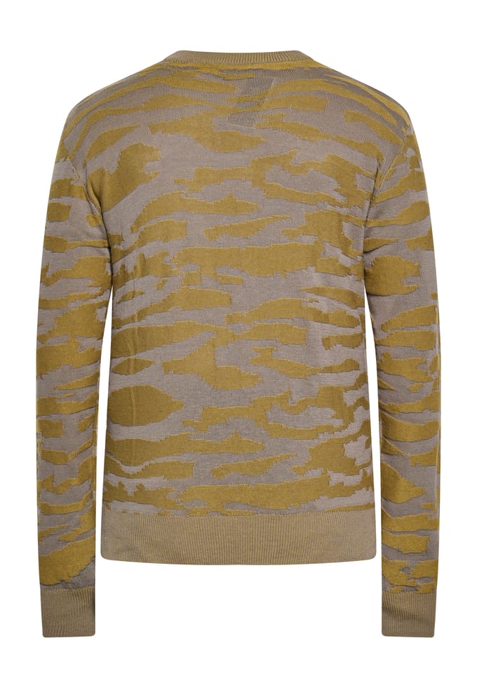 TUFFSKULL Jumper Heren KHAKI GRIJS MELANGE