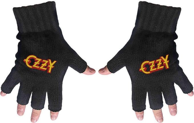 Ozzy Osbourne Ozzy Vingerloze handschoenen zwart Polyacryl -